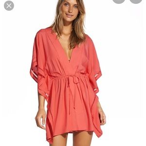 VIX SWIM KIMONO W/TAGS SIZE SMALL IN CORAL